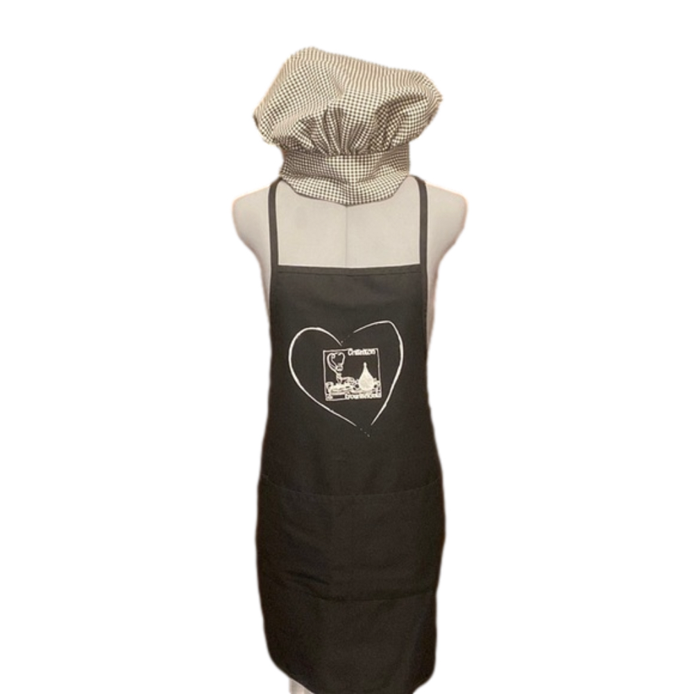 **Bundle** Chef / Cooks Velcro Hat with Apron